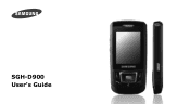 Samsung SGH D900i User Guide