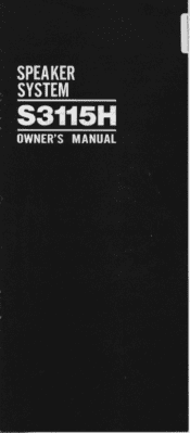Yamaha S3115H Owner's Manual (image)