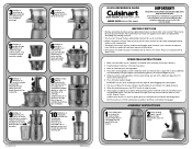 Cuisinart CSJ-300P1 Quick Reference