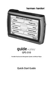 Harman Kardon GPS-310NA Quick Start Guide