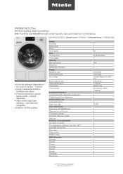 Miele WWD660 WCS TDos Product sheet