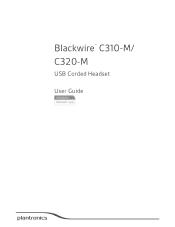 Plantronics Blackwire 300 Blackwire 310m/320m User Guide