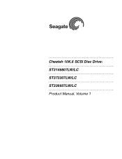 Seagate ST336607LW ST3146807LC Model Product Manual PDF