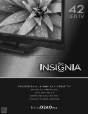 Insignia NS-42D240A13 Information Brochure (English)