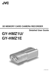 JVC GY-HMZ1U GY-HMZ1U ProHD 3D Camcorder 138-page user guide