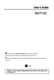LG M4714C-BA Owner's Manual (English)