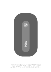 Motorola PEBL U6 User Manual