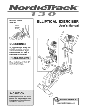 NordicTrack 130 Elliptical Canadian English Manual