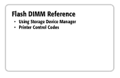 Oki B4350n Flash DIMM Reference