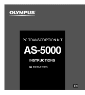 Olympus AS5000 AS-5000 Transcription Kit Instructions (English)
