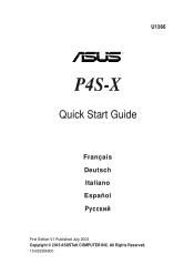 Asus P4S-X Motherboard DIY Troubleshooting Guide