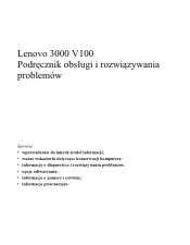 Lenovo V100 (Polish) Service and Troubleshooting Guide