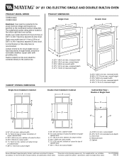 Maytag CWE4100ACE Dimension Guide