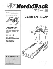 NordicTrack T14.2 Treadmill Spanish Manual