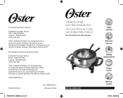 Oster 3.5-Qt Fondue Pot User Guide