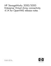 HP 3000 HP StorageWorks 3000/5000 Enterprise Virtual Array connectivity 4.1A for OpenVMS release notes (5697-7034, November 2007)
