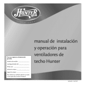 Hunter 28872 Owner's Manual