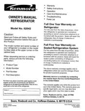 Kenmore 6204 Owners Manual
