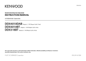 Kenwood DDX318BT Instruction Manual