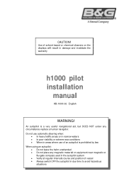 Lowrance Auto-Standby button Metal H1000 Pilot Installation Manual