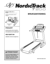 NordicTrack T20.0 Treadmill Swedish Manual