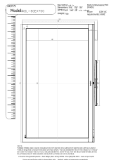 Sony KDL-60EX700 Dimensions Diagram
