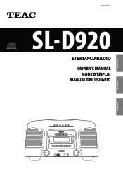 TEAC SL-D920 SL-D920 Owner's Manual