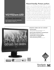 ViewSonic VG1932wm-LED VG1932wm-LED Datasheet