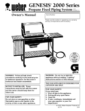 Weber Genesis 2000 LP Owner Manual