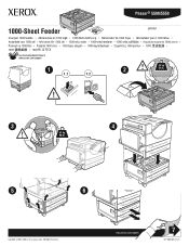 Xerox 5500N Instruction Sheet - 1000-Sheet Feeder
