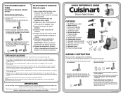 Cuisinart MG-100 Quick Reference
