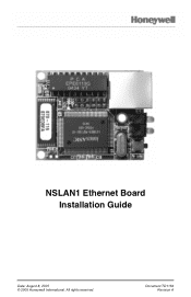 Honeywell NSLAN1 Installation Guide