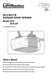 LiftMaster 3275 3275 Manual