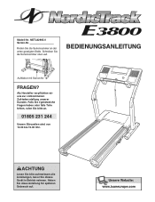 NordicTrack E 3800 Treadmill German Manual