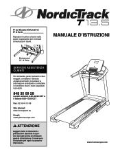 NordicTrack T 13.5 Treadmill Italian Manual