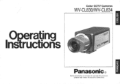 Panasonic WVCLR834 WVCLR830 User Guide