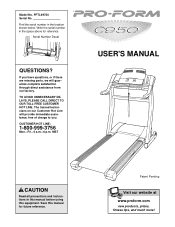 ProForm C950 Treadmill English Manual