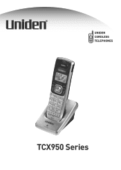 Uniden TCX950 English Owners Manual