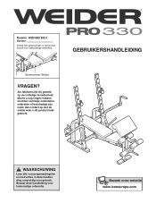Weider Pro 330 Bench Dutch Manual