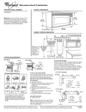 Whirlpool MH3184XPS Dimensions