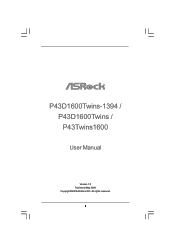 ASRock P43D1600Twins User Manual