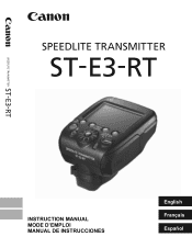 Canon ST-E3-RT Instruction Manual