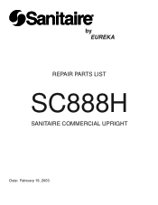 Electrolux SC888J Parts List