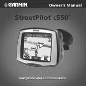 Garmin StreetPilot C550 Owner's Manual