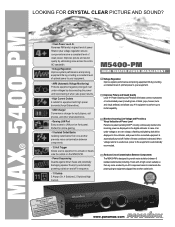 Panamax M5400-PM Datasheet