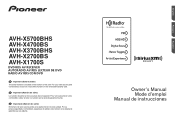 Pioneer AVH-X3700BHS Owner's Manual