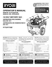 Ryobi P770 Operation Manual