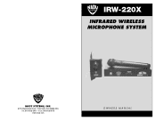 Sharp IRW-220X HT/LT/O Owners Manual