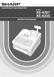 Sharp XE-A207 XE-A207 | XE-A23S Operation Manual in English