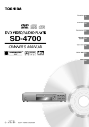 Toshiba SD-4700N Owners Manual